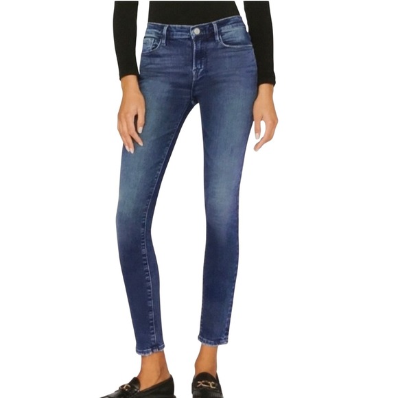 Frame Denim - Frame Skinny Jeans Women 26 Blue Dark Wash Designer Classic